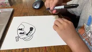 Cuphead Drawing Timelapse.