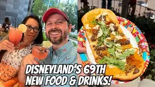 Disneyland's 69th Birthday! New Cheeseburger Flatbread, First Time at Palm Breeze Bar!