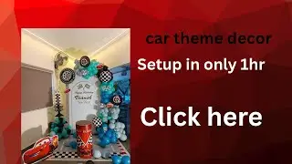 Car theme decor 