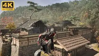 Assassin's Creed Shadows - Stealth Kills and Brutal Gameplay (Kanki Castle) No HUD