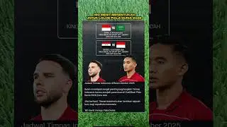 Jadwal Timnas Indonesia vs Arab Saudi | Kualifikasi Piala Dunia 2026 Zona Asia