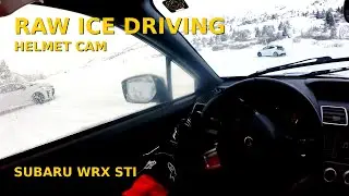 RAW Onboard Ice Driving &ndash; Subaru WRX STI | Helmet Cam | Val di Sole Ice Track4Fun