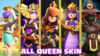 All Archer Queen Skins Animation 👑 - Clash of Clans Animation