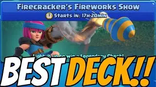 Easiest way to win Firecracker's Firework Show Challenge| 9 wins game play| Clash Royale