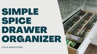 Easy Spice Drawer Organizer // How to Build a Spice Rack for a Drawer