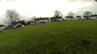 Blade 350QX FPV flight cruising round tree's clipping a branch
