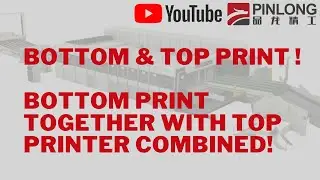 Bottom printer combine with top printer|Inside outside flexo pritner|2022 newest bottom printing