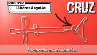 CRUZ - SOLUCIÓN  (ROMPECABEZAS DE ALAMBRE) | ARTESANÍAS EN METAL