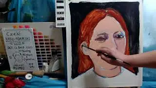 Oil painting portrait day 1  op1115-1 [LIVE]--  
