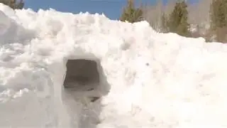 Snow Cave Camping in State Forest State Park - Walden Colorado