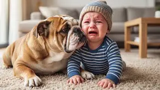 When Baby Cried After Dog Stared at Him, Dad's Discovery Changed Everything!
