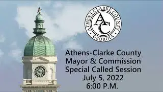 07-05-2022 Special Called Session