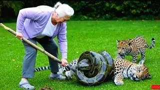 Rescue Animal: Brave Elderly Woman Saves Jaguar from Giant Anaconda Attack