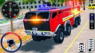 Real Fire Truck Driving Simulator 2025 - New Fire Fighting Fireman's  - Android GamePlay