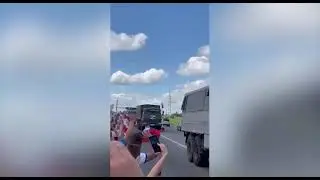 Rotation of Russian Troops, Novosibirsk. This is yet another video of troops coming back home.