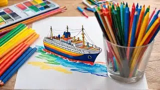 Ship Drawing for kids #drawingforkids #shipdrawing