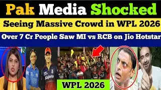 Pakistani Media Shocked Seeing Crowd in WPL 2026 | MI vs RCB | Pak Media on WPL 2026 | Pak Reacts 