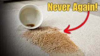 Carpet Ruined? How to Remove Coffee Stains from a White Carpet Like Magic!