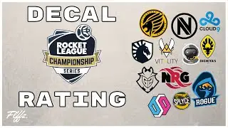 Rating *ALL* Esports Decals | Car Design Ratings!