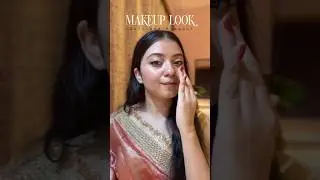 Durga Pujo Soft Glam Makeup Look-2025 Viral Makeup look- No foundation Makeup- Saree Makeup look