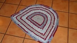 Easy Half Circle Rag Rug (Crochet) Part 3
