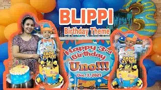 BLIPPI THEME | Part 1 - Happy 3rd Birthday, Uno!!! | Double Celebration | Villarosa Fam Channel