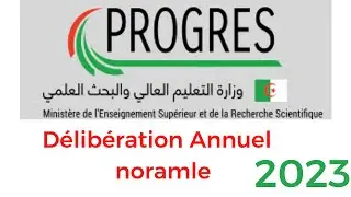 Progres Délibération Annuel Session Noramle