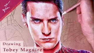 Drawing Tobey Maguire Spiderman- MCU Spiderverse Poster (Part 1) | Time-lapse Speed Drawing |