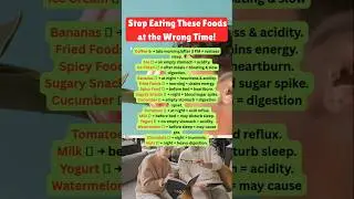 Stop Eating These Foods at the Wrong Time | Health & Digestion Tips