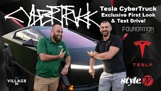 Tesla CyberTruck Foundation Series | Exclusive First Look & Test Drive!