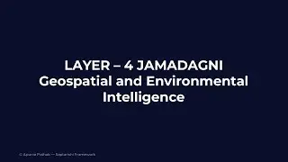 Layer 4/7 &mdash; Jamadagni (JA): Geospatial & Environmental Intelligence | Saptarishi Framework