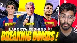 LAPORTA Leaving PRESIDENT POST ! Barca Sign NEW STRIKER HAMZA ! Casemiro LEAVES Man Utd !