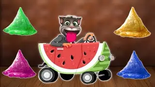 Talking Tom Billu eating colourful samosha comedy video 🐈🐈/ Mk Billu comedy video/ sb billu comedy