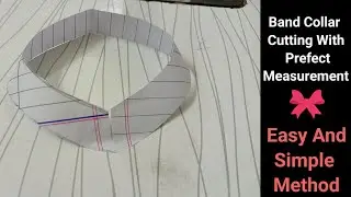 How to cut Band Collar/Band Collar ki Cutting Kaise Kre