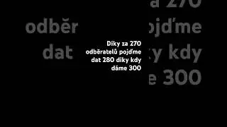 D&iacute;ky jdeme pro 280 odběratelů