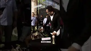 Vikas Gupta cutting the cake