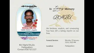 Funeral Service  of Babu(65)