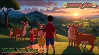 Animal Food Song 🍎🐰 | कौन क्या खाता है &ndash; घास फल मांस | Kids Learning Song Hindi | ZooZing Kids