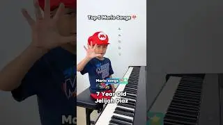 7 Year Old Shocks With Top 5 Mario Songs 🍄⭐️ Jelijah Diaz #piano #childprodigy #supermario #talented