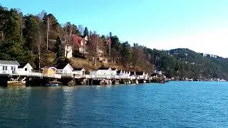 Boat Trip down the fjord of Oslo, Norway.