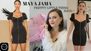MAYA JAMA PRETTY LITTLE THING HAUL! LAURA HADFIELD