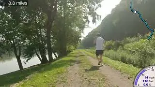 D&L Trail - Tinicum To New Hope Guide [Time-lapse 10x] (2023-07-20)