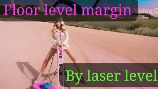 Floor level margin using laser beam level.. #highrise #construction #building
