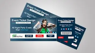 Event Ticket Design Photoshop Tutorial