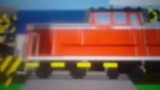 Slow train passing somewhere