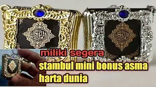 AL QUR'AN STAMBUL MINI BONUS ASMA HARTA DUNIA MILIKI SEGERA STOK TERBATAS