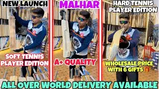 Top Quality Kashmiri Willow Tennis Bat | Hard Tennis Malhar | Triple Blade | Player Edition 2025