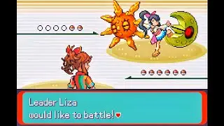Pokemon Pisces - Hoenn Leader Liza, Gym Battle @ Mossdeep City (Singles, Hard)