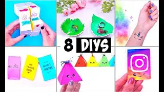 MAKING 8 AMAZING DIY BFF Gift Ideas, Paper Gift Box, Temporary Tattoo & Room Decor COMPILATION!