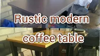 Rustic modern coffee table